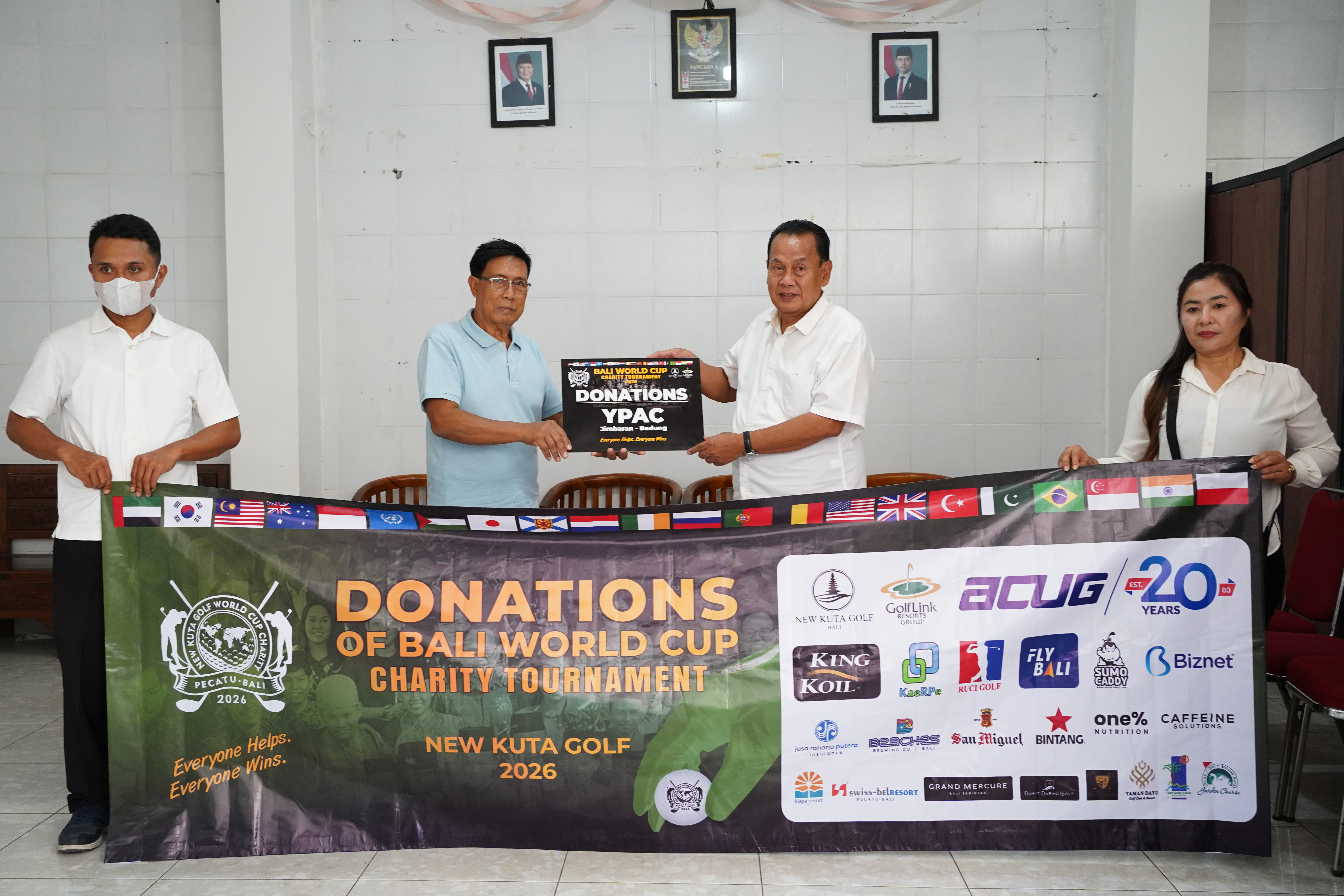 Press Release Donasi - New Kuta Golf Menyalurkan Program Donasi Sebagai Rangkaian Bali World Cup Charity Golf Tournament 2026.