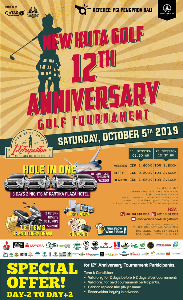 12th Anniversary New Kuta Golf