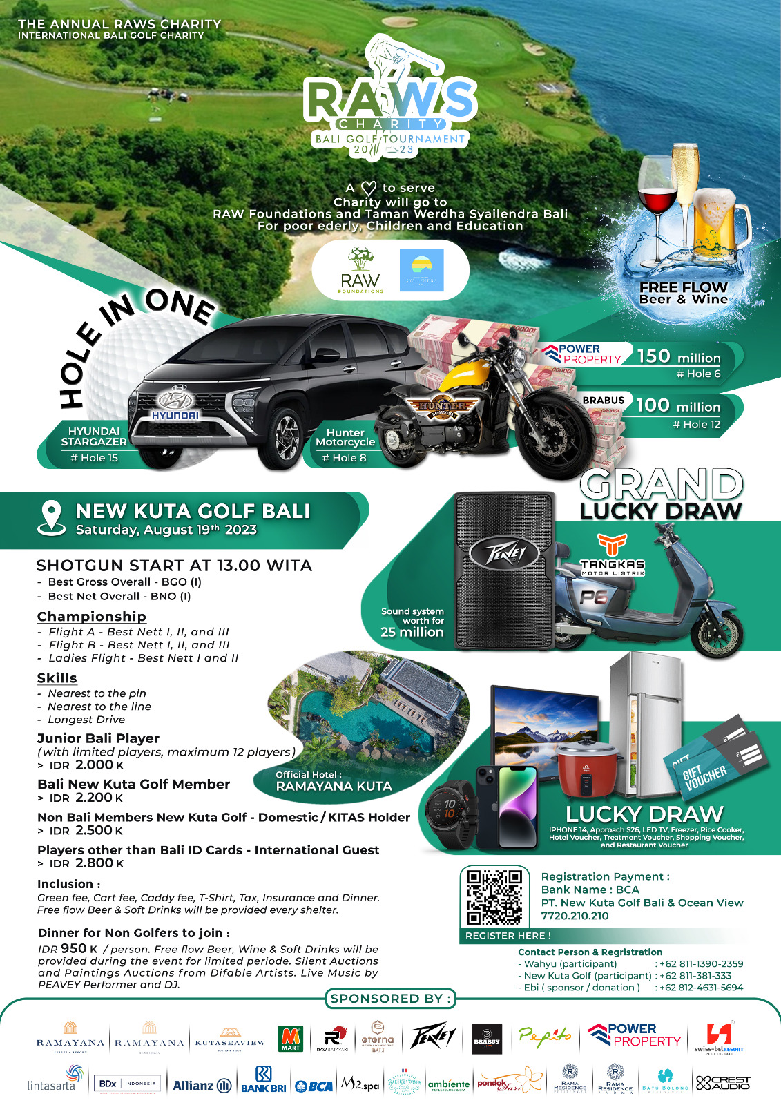 RAWS CHARITY BALI GOLF TOURNAMENT 2023